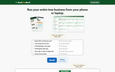 BookTreeWork app page